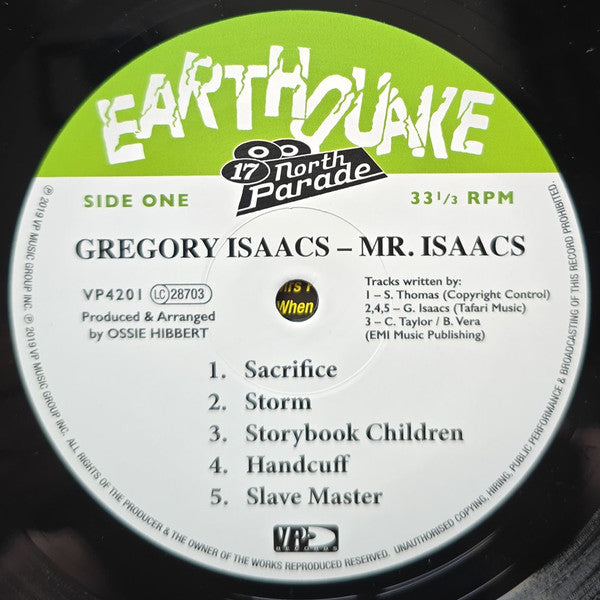 Gregory Isaacs : Mr. Isaacs  (LP, RE, RM)