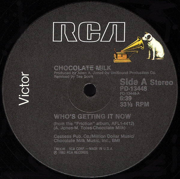 Chocolate Milk (2) : Who's Getting It Now (12")