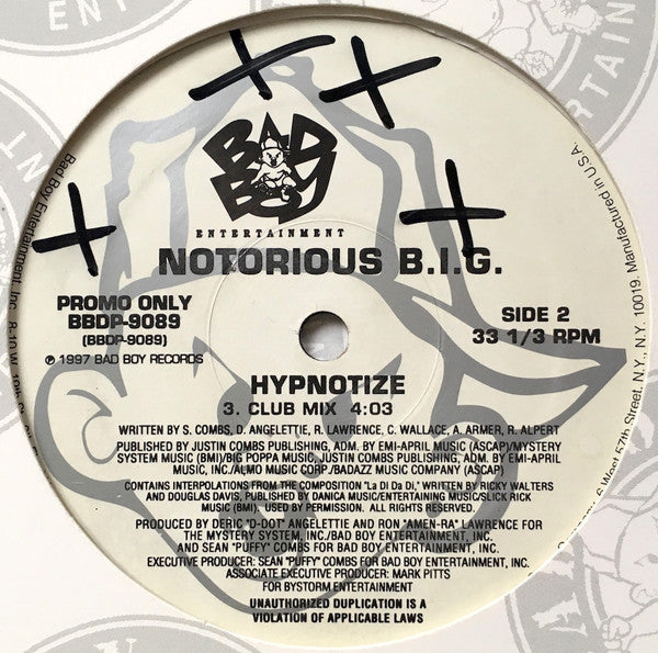 Notorious B.I.G. : Hypnotize (12", Promo)