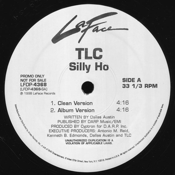 TLC : Silly Ho (12", Promo)
