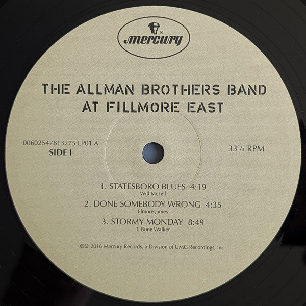 The Allman Brothers Band : The Allman Brothers Band At Fillmore East (2xLP, Album, RE, RM)