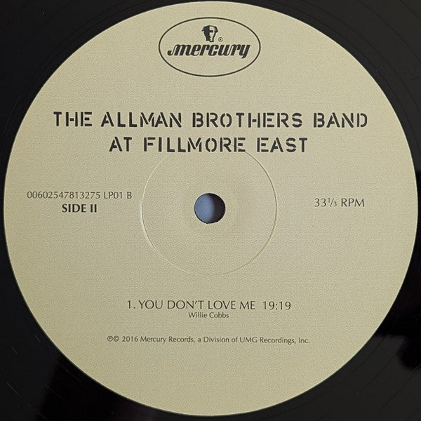 The Allman Brothers Band : The Allman Brothers Band At Fillmore East (2xLP, Album, RE, RM)