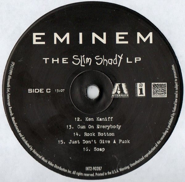 Eminem : The Slim Shady LP (2xLP, Album, Bla)