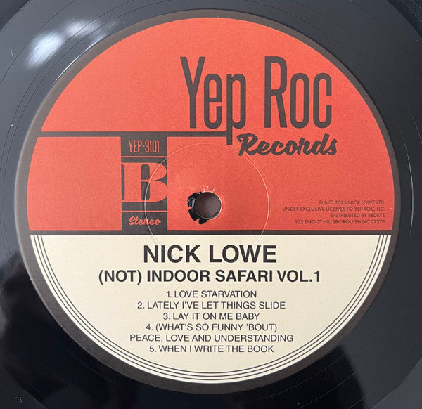 Nick Lowe : (Not) Indoor Safari Vol. 1 (LP, Album, RSD, Ltd)