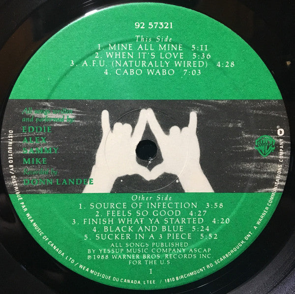 Van Halen : OU812 (LP, Album)