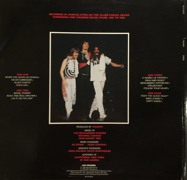 Triumph (2) : Stages (2xLP, Album, Gat)