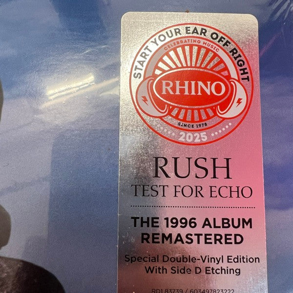 Rush : Test For Echo (LP + LP, S/Sided, Etch + Album, RE, RM, S/Edition)