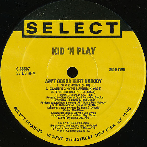 Kid 'N' Play : Ain't Gonna Hurt Nobody (12", Maxi)