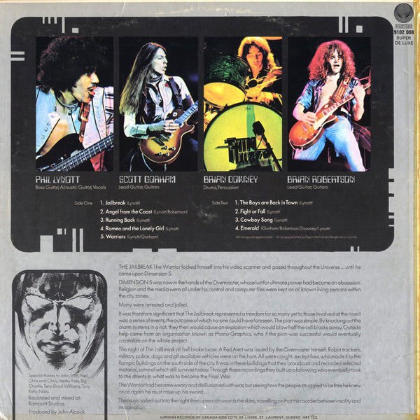 Thin Lizzy : Jailbreak (LP, Album, RE)