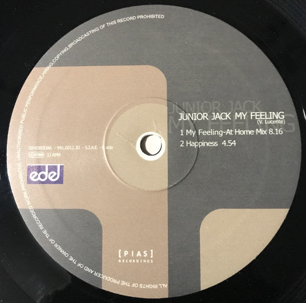 Junior Jack : My Feeling (12")