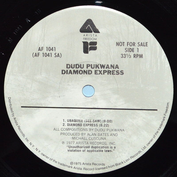 Dudu Pukwana : Diamond Express (LP, Album, Promo)