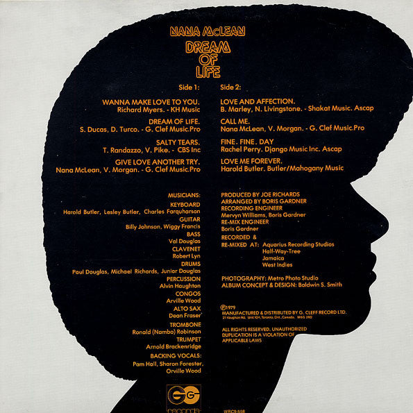 Nana McLean : Dream Of Life (LP, Album)
