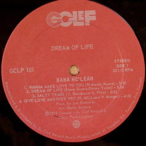 Nana McLean : Dream Of Life (LP, Album)