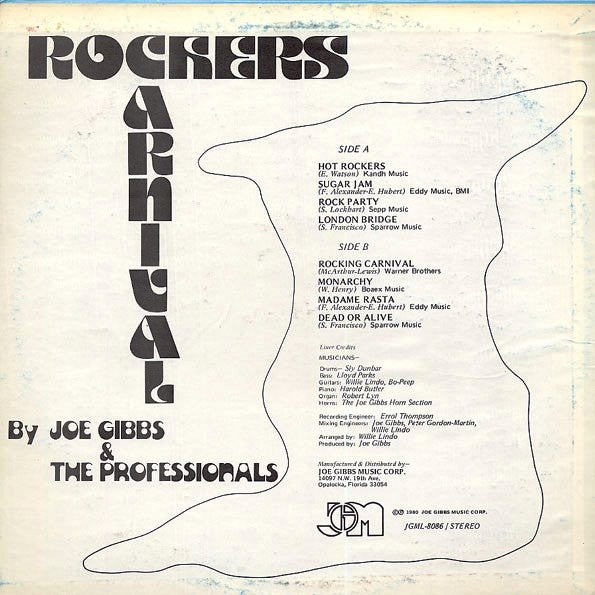 Joe Gibbs & The Professionals : Rockers Carnival (LP, Album)