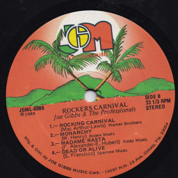 Joe Gibbs & The Professionals : Rockers Carnival (LP, Album)