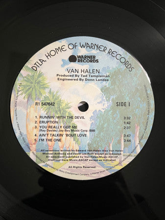 Van Halen : Van Halen (LP, Album, RE, RM)