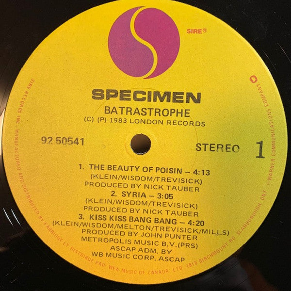 Specimen : Batastrophe (12", MiniAlbum)