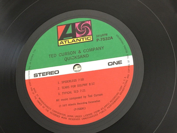 Ted Curson & Company : Quicksand (LP, Album)