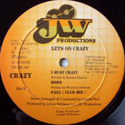 Crazy (4) : Let's Go Crazy (LP, Album)