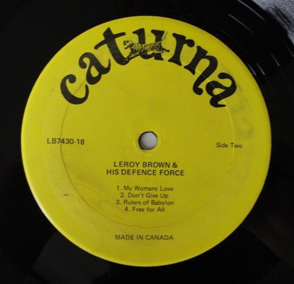 Leroy Brown & His Defence Force : Prayer Of Peace (LP, Album)