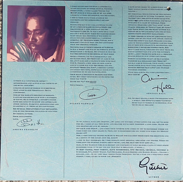 Luther Vandross : The Best Of Luther Vandross - The Best Of Love (2xLP, Comp, RM, Car)