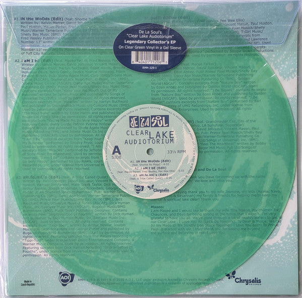 De La Soul : Clear Lake Audiotorium (12", EP, Ltd, RE, RP, Cle)