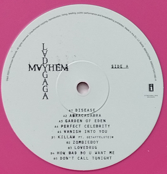 Lady Gaga : Mayhem (LP + LP, S/Sided, Etch + Album, Pin)