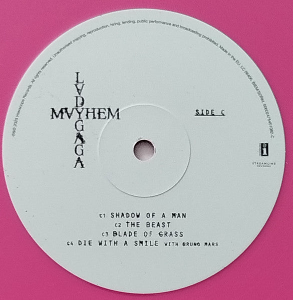 Lady Gaga : Mayhem (LP + LP, S/Sided, Etch + Album, Pin)