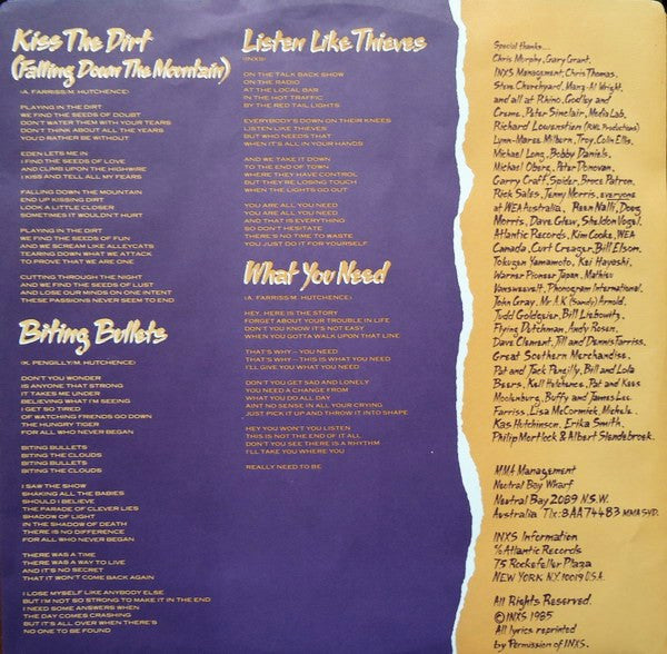 INXS : Listen Like Thieves (LP, Album)