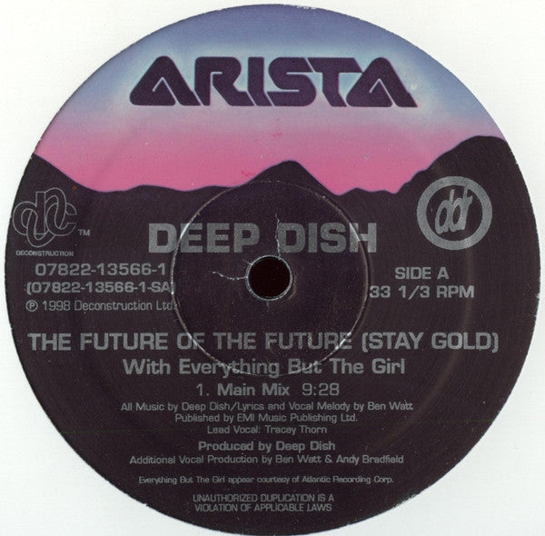 Deep Dish With Everything But The Girl : The Future Of The Future (Stay Gold) (12", Die)