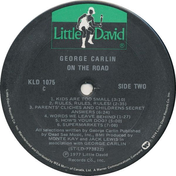 George Carlin : On The Road (LP, Album)