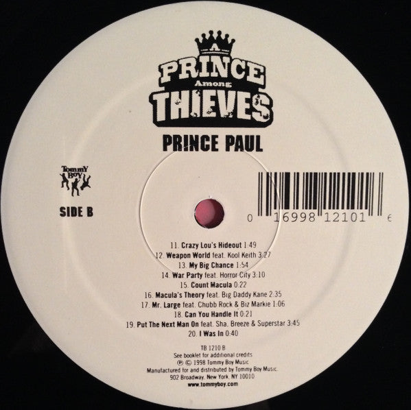 Prince Paul : A Prince Among Thieves (2xLP, Album)