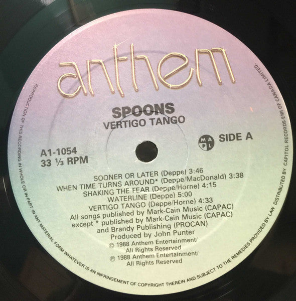 Spoons : Vertigo Tango (LP, Album)