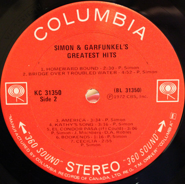 Simon & Garfunkel : Simon And Garfunkel's Greatest Hits (LP, Comp)