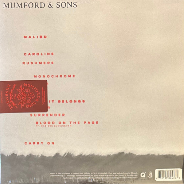 Mumford & Sons : Rushmere  (LP, Album, Red)