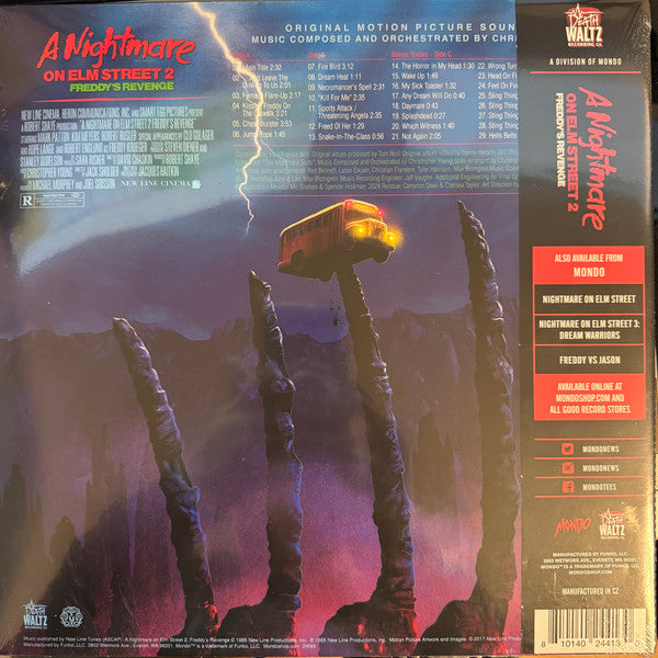 Christopher Young : A Nightmare On Elm Street 2: Freddy's Revenge (Original Motion Picture Soundtrack) (2xLP, Album, RE, Bla)