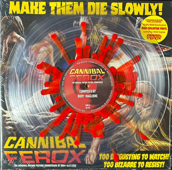 Budy Maglione : Cannibal Ferox (The Original Motion Picture Soundtrack) (LP, Album, RSD, Ltd, RM, Cle)