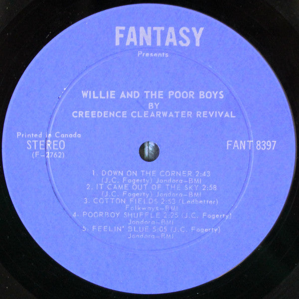 Creedence Clearwater Revival : Willy And The Poor Boys (LP, Album)