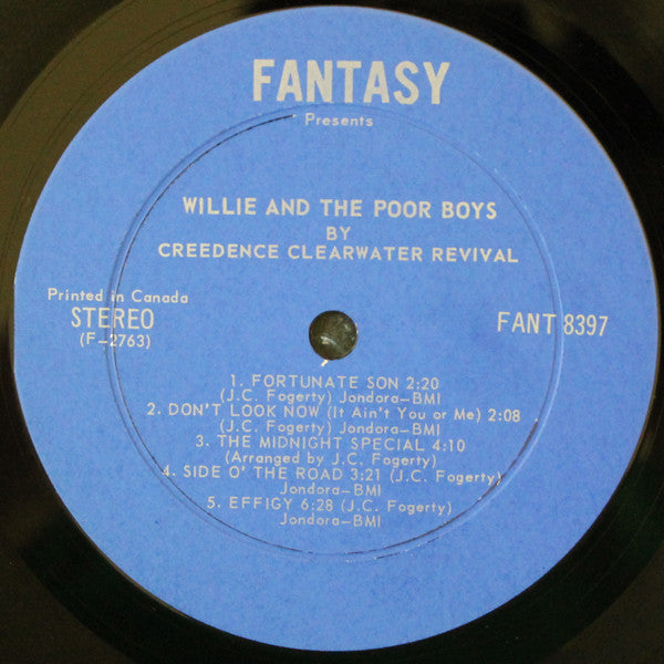 Creedence Clearwater Revival : Willy And The Poor Boys (LP, Album)