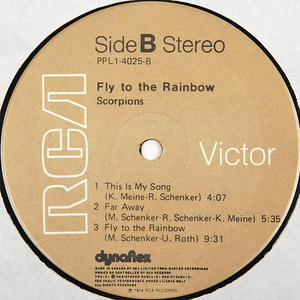 Scorpions : Fly To The Rainbow (LP, Album, RE)