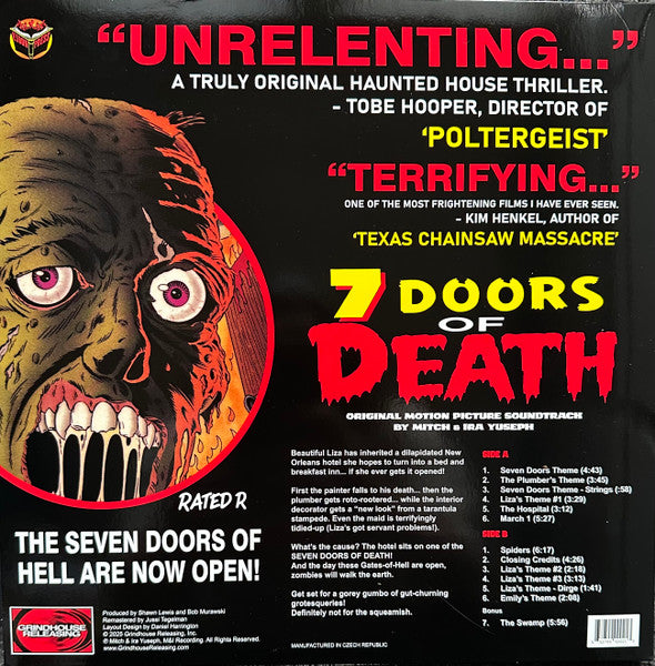 Mitch Yuspeh & Ira Yuspeh : 7 Doors Of Death (Original Motion Picture Soundtrack) (LP, Album, RSD, Ltd, RM, Red)