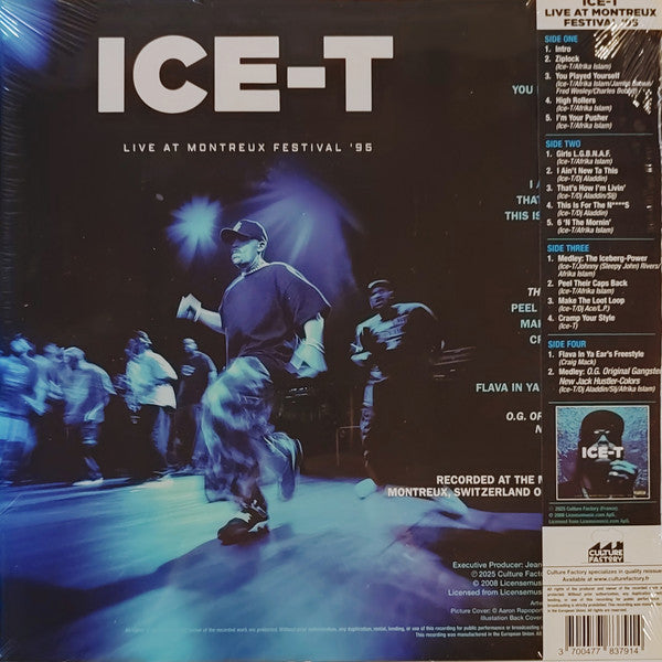 Ice-T : Live At Montreux Festival '95 (LP, Album, RSD, Ltd, Blu + LP, Album, RSD, Ltd, Wh)