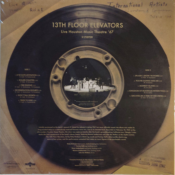 13th Floor Elevators : Live Houston Music Theatre '67 (LP, Album, RSD, Ltd, Tra)