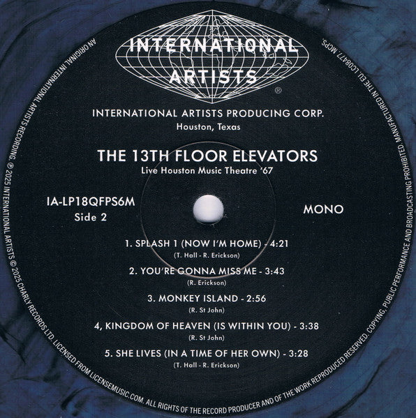 13th Floor Elevators : Live Houston Music Theatre '67 (LP, Album, RSD, Ltd, Tra)