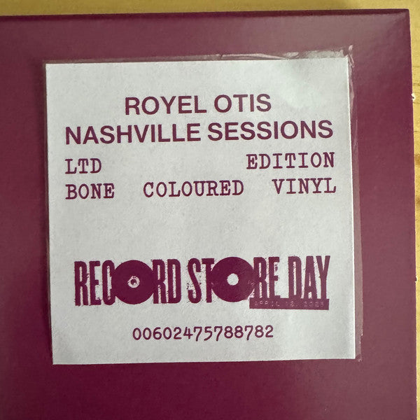 Royel Otis : Nashville Sessions (10", EP, RSD, Ltd, Bon)