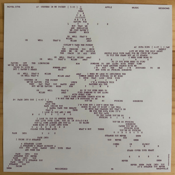 Royel Otis : Nashville Sessions (10", EP, RSD, Ltd, Bon)