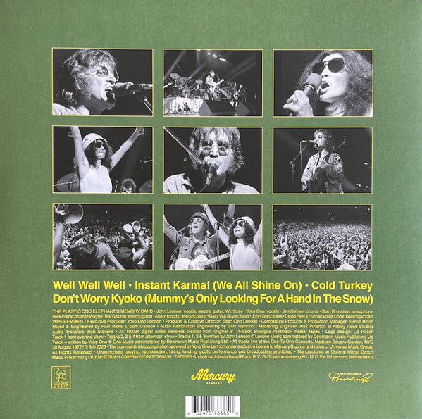 John Lennon & Yoko Ono / The Plastic Ono Band With Elephants Memory : Power To The People (Live At The One-To-One Concert, New York City, 1972) (12", EP, RSD, Ltd, Yel)