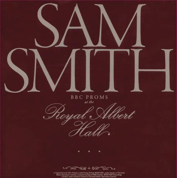 Sam Smith (12) : BBC Proms At The Royal Albert Hall (2xLP, RSD, Ltd, Liv)