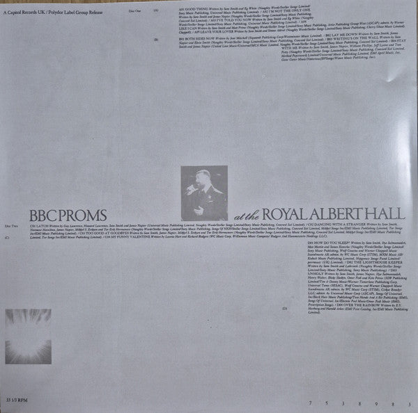 Sam Smith (12) : BBC Proms At The Royal Albert Hall (2xLP, RSD, Ltd, Liv)