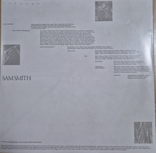 Sam Smith (12) : BBC Proms At The Royal Albert Hall (2xLP, RSD, Ltd, Liv)